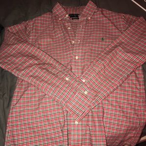 Red/green Ralph Lauren button down